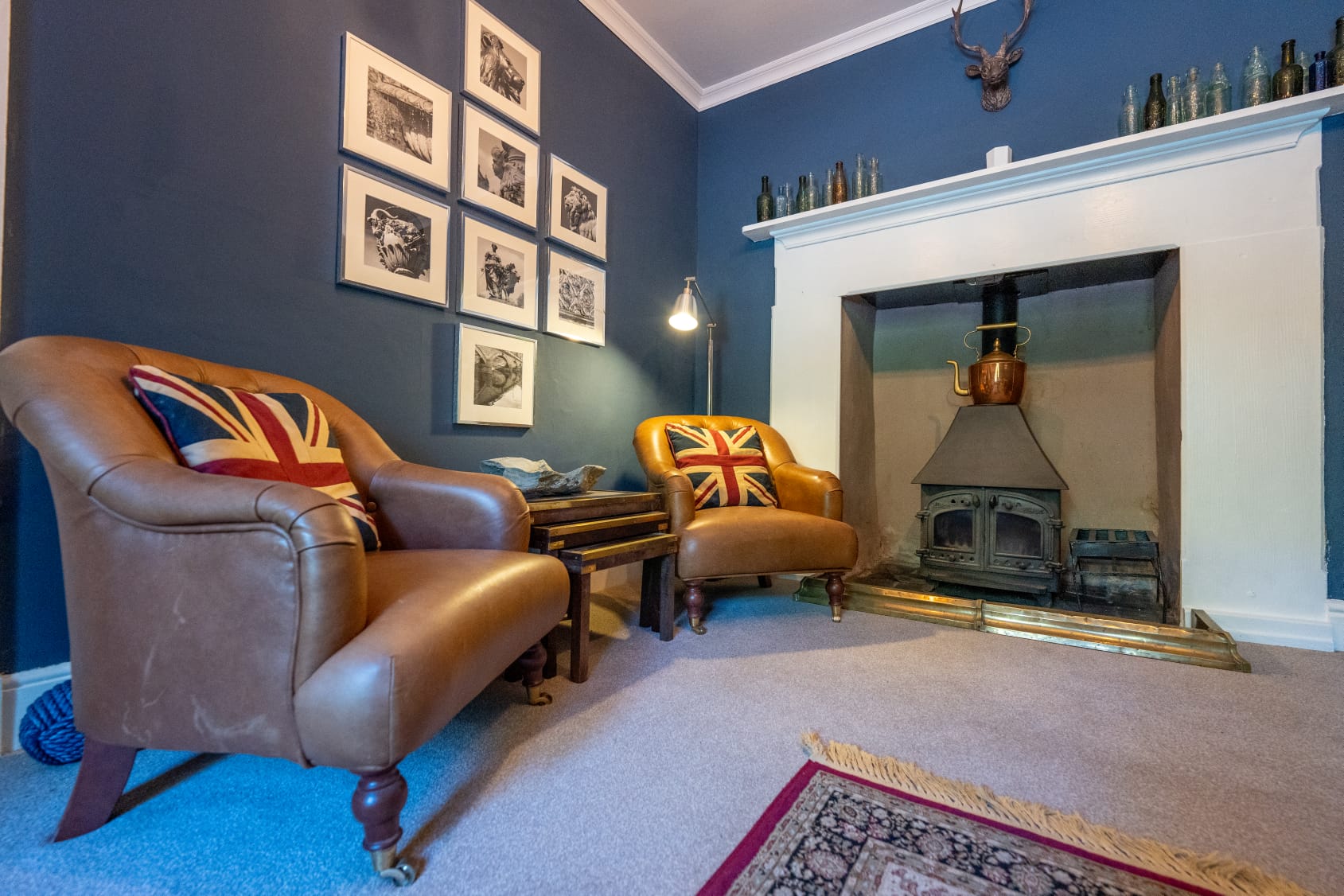 The snug with woodburner